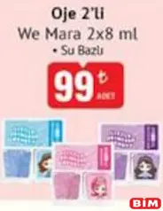 WE MARA OJE 2'Lİ 2X8 ML indirimli fiyat WE MARA OJE 2'Lİ 2X8 ML fiyat ve kampanya bilgisi